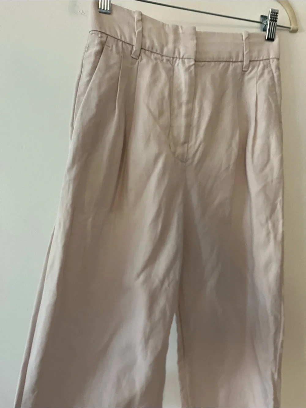 Wilfred Aritzia Effortless Pant Lyocell Linen Blend in Cloudy Lilac Sz 2